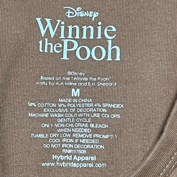 Disney Winnie the Pooh Juniors Embroidered Tank Top Shirt M Piglet Tigger Eeyore - Picture 2 of 5